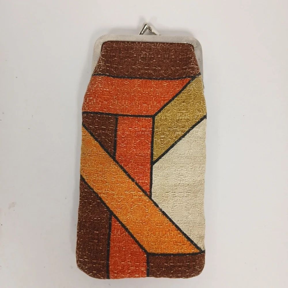 VTG  Eyeglass Case Pouch Snap Closure  Clean Am Optical Fashion By Roseanme